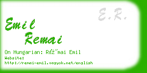 emil remai business card